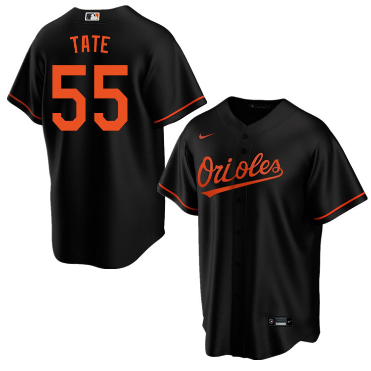 Nike Men #55 Dillon Tate Baltimore Orioles Baseball Jerseys Sale-Black